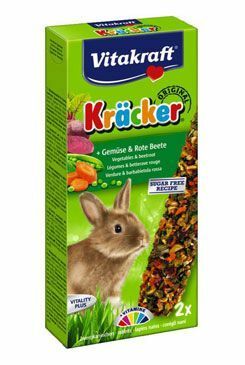 Vitakraft Rodent Rabbit Kräcker zelenina+červ.řepa 2ks