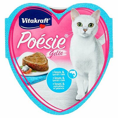 Vitakraft Cat Poésie Création Gelée losos a špenát 85g
