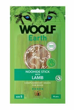 WOOLF pochoutka Earth NOOHIDE S Lamb 90g