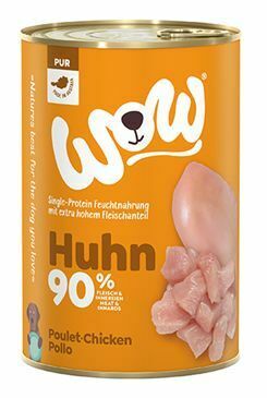 WOW konzerva PUR kuřecí monoprotein 400g
