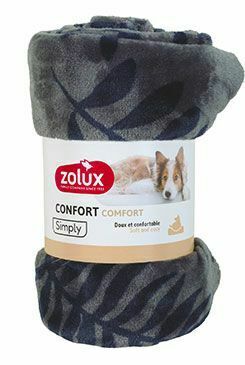 Pelech deka COCOON 150x100cm antracit se vzorem Zolux