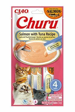 Churu Cat Salmon with Tuna Recipe 4x14g