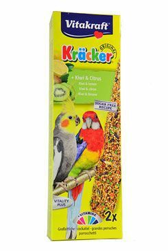 Vitakraft Bird Kräcker Korela/Parrot kiwi+citr tyč 2ks