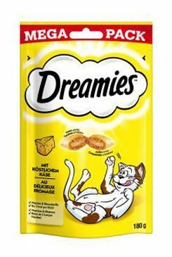 Dreamies Mega Pack se sýrem 180g