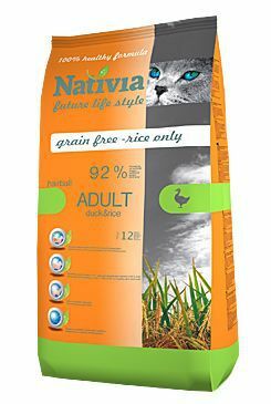 Nativia Cat Adult Duck&Rice Hairball 10kg
