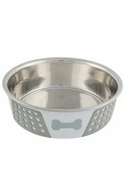 Miska nerez se silikon pláštěm 1,4l 21cm bílá/šedá TR