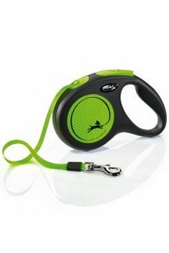 Vodítko FLEXI Neon New M pásek 5m/25kg černá/zelená