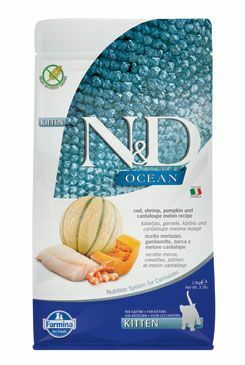 N&D OCEAN CAT Kitten Cod & Shrimp&Pumpkin&Melon 1,5kg