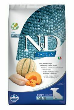 N&D OCEAN DOG Puppy Mini Codfish & Pumpkin & Melon 2,5kg