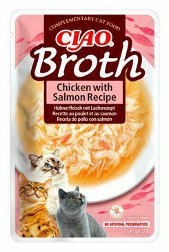 Churu Cat Broth Chicken with Salmon Recipe 40g