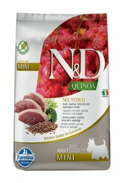 N&D Quinoa DOG Neutered Adult Mini Duck&Broccoli 2,5kg