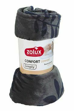 Pelech deka COCOON 100x75cm antracit se vzorem Zolux