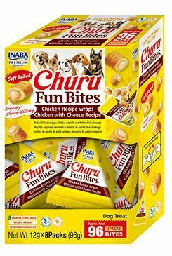 Churu Dog BOX Fun Bites Chicken wraps Chick&Chees 8x12g