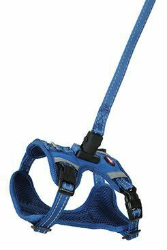 Postroj pes s vodítkem 2m CLIP&GO modrá S Zolux