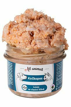 All Animals kočkopes sklo Losos ve vlastní šťávě 200g