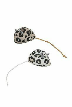 Hračka kočka Myška plyš s catnip 5cm, leopard 2ks TR