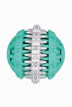 Hračka pes Míč s mátou 6cm zelená/bílá HipHop