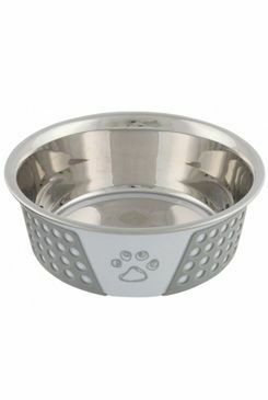 Miska nerez se silikon pláštěm 0,75l 17cm bílá/šedá TR