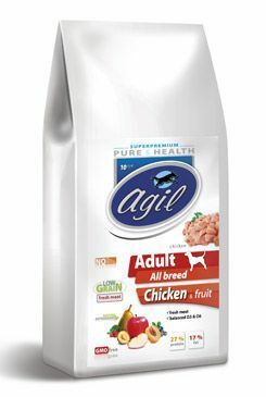Agil Adult All Breed Low Grain Chicken&Lamb&Tuna 10kg