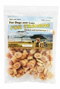 Pochoutka Rolka kuřecí s treskou mini 230g