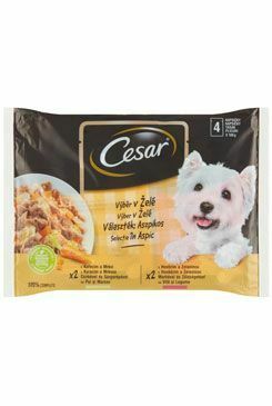 Cesar Selection kapsa výběr v želé 4x100g