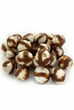 Pochoutka Buvolí míč 5cm s kachním masem 500g