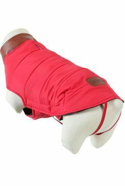 Obleček prošívaná bunda pro psy LONDON červená 30cm Zolux
