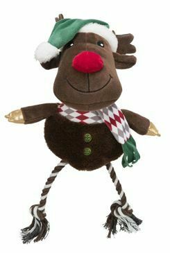 Vánoční hračka pes Xmas REINDEER plyš/bavlna 49cm TR
