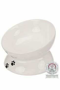 Miska keramická ergonomická zvýš. 0,15l 13cm bílá TR