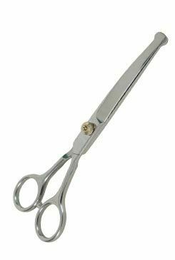 Nůžky DOG SALON na stříhání srsti pro psy, zahnuté Zolux