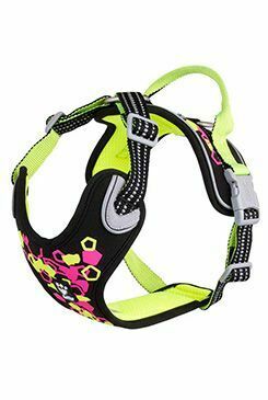 Postroj Hurtta Weekend Warr.Neon II lékořicový 55-70