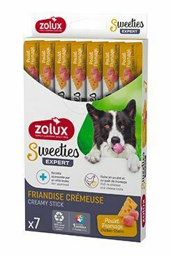 Pochoutka pes SWEETIES kuře,sýr 7ks Zolux