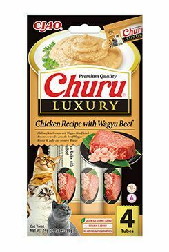 Churu Cat Luxury Chicken Recipe with Wagyu Beef 4x14g