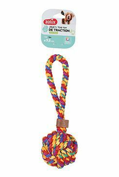 Hračka pes RAINBOW Míček 9,5cm Zolux