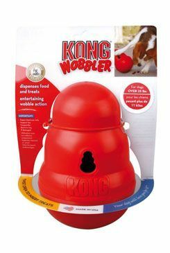 Hračka pes KONG Wobbler plnící 13x18cm