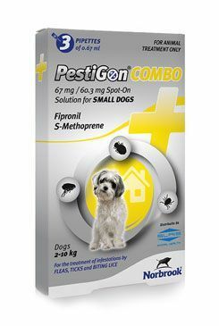Pestigon Combo 67mg spot-on S malí psi 3x0,67ml