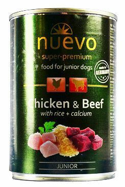 Nuevo pes Junior Kuřecí a Hovězí konz. 400g