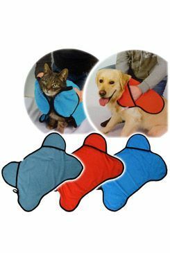 Ručník pro psy/kočky s kapsami na ruce, 50x80 cm