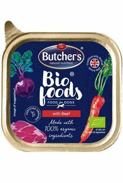 Butcher's Dog Bio Foods s hovězím vanička 150g