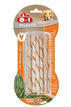 Pochoutka 8in1 Delights Chicken Twisted Sticks 10ks