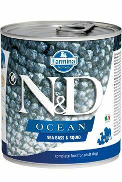 N&D DOG OCEAN Adult Sea Bass & Squid 285g