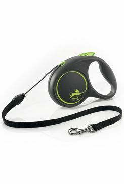 Vodítko FLEXI Black Design M lanko 5m/20kg zelená