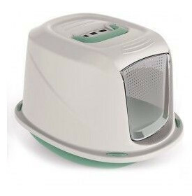 WC kočka Galaxy kryté s filt. 45x36x32cm, šedo-zelená