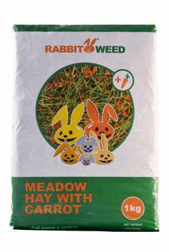 Seno luční s mrkví RabbitWeed 1kg/40l