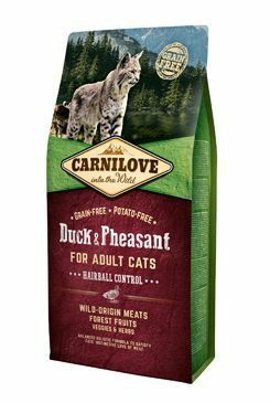 Carnilove Cat Duck&Pheasant Adult Hairball Control 6kg