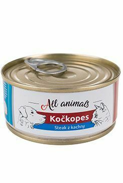 All Animals kočkopes konz. Steak z kachny 100g