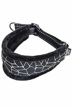 Obojek nylon Cube Hound polostah. černý (M/29-37cm)