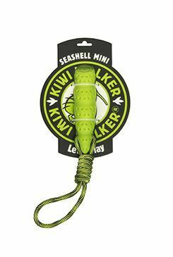 Hračka pes SEASHELL MINI, plov z TPR zelená Kiwi