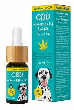 CBD olej pro psy 10%, příchuť slanina 10ml