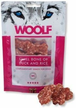 WOOLF pochoutka Small Bone of Duck and Rice 100g